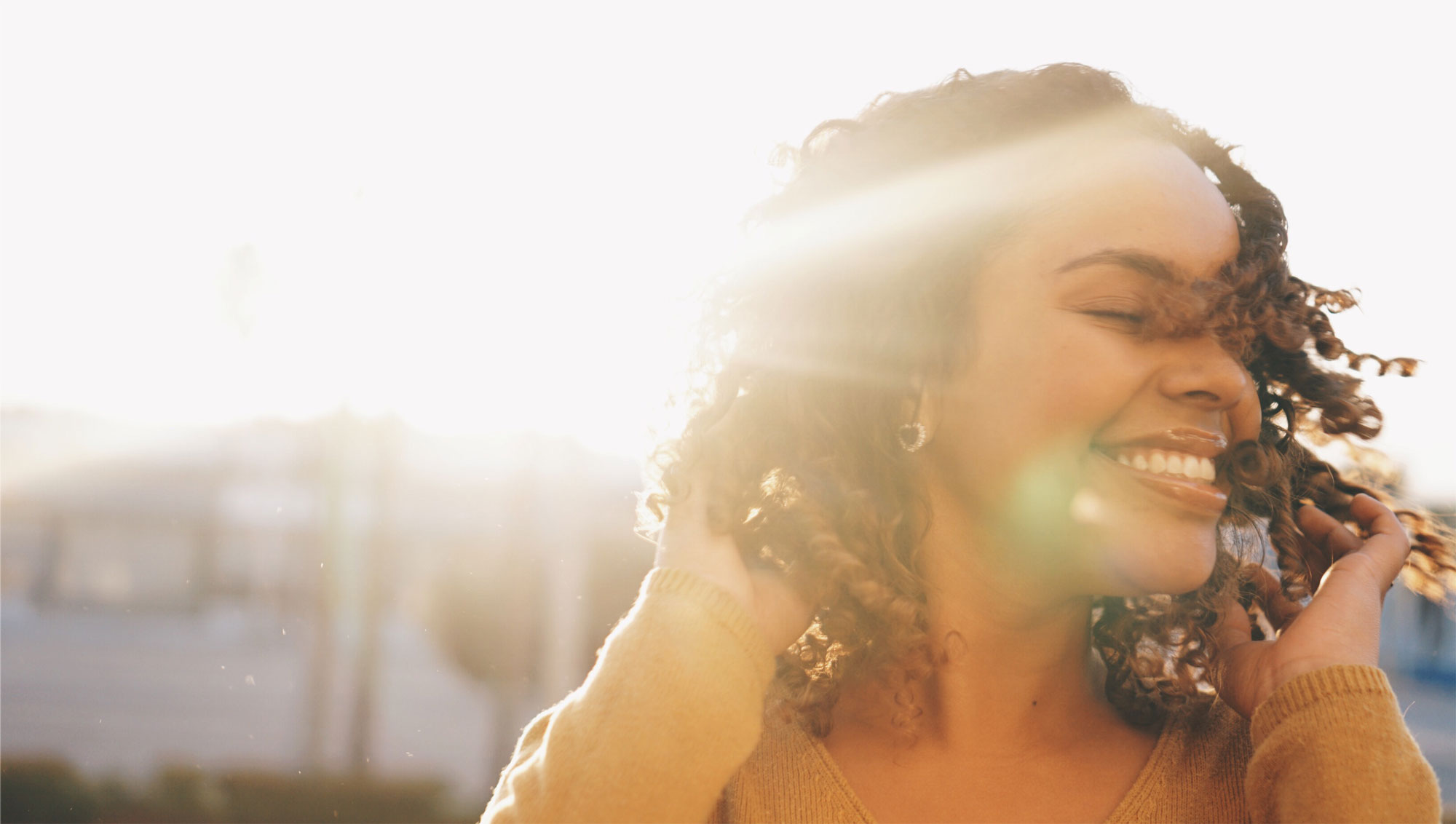 Resilient woman living her best life